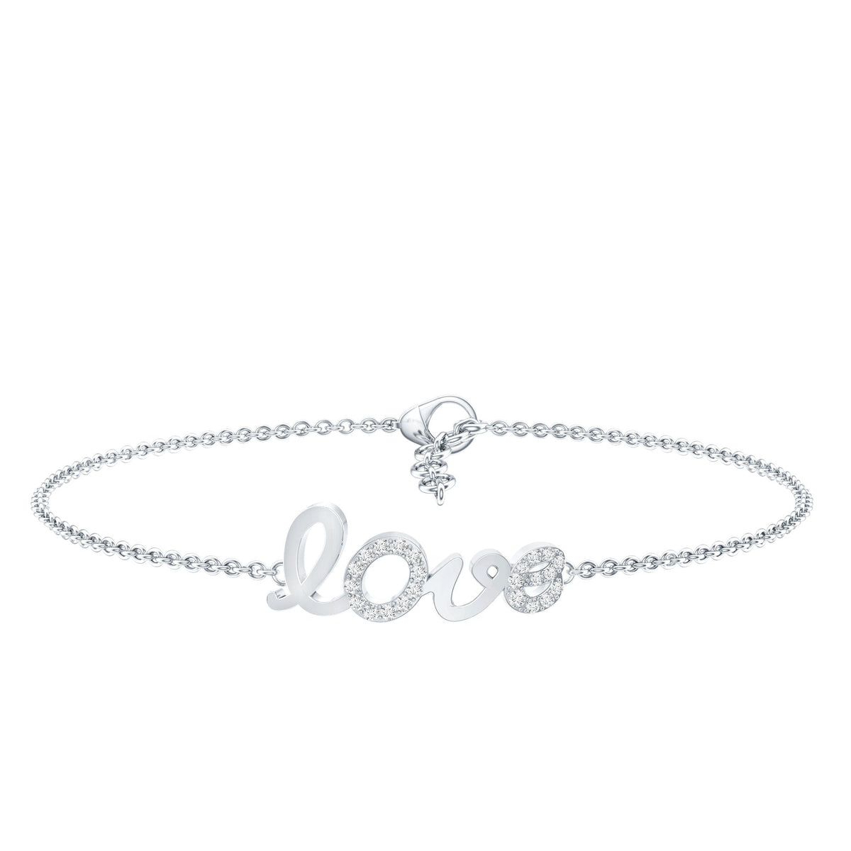 Certified Diamond Love Chain Bracelet