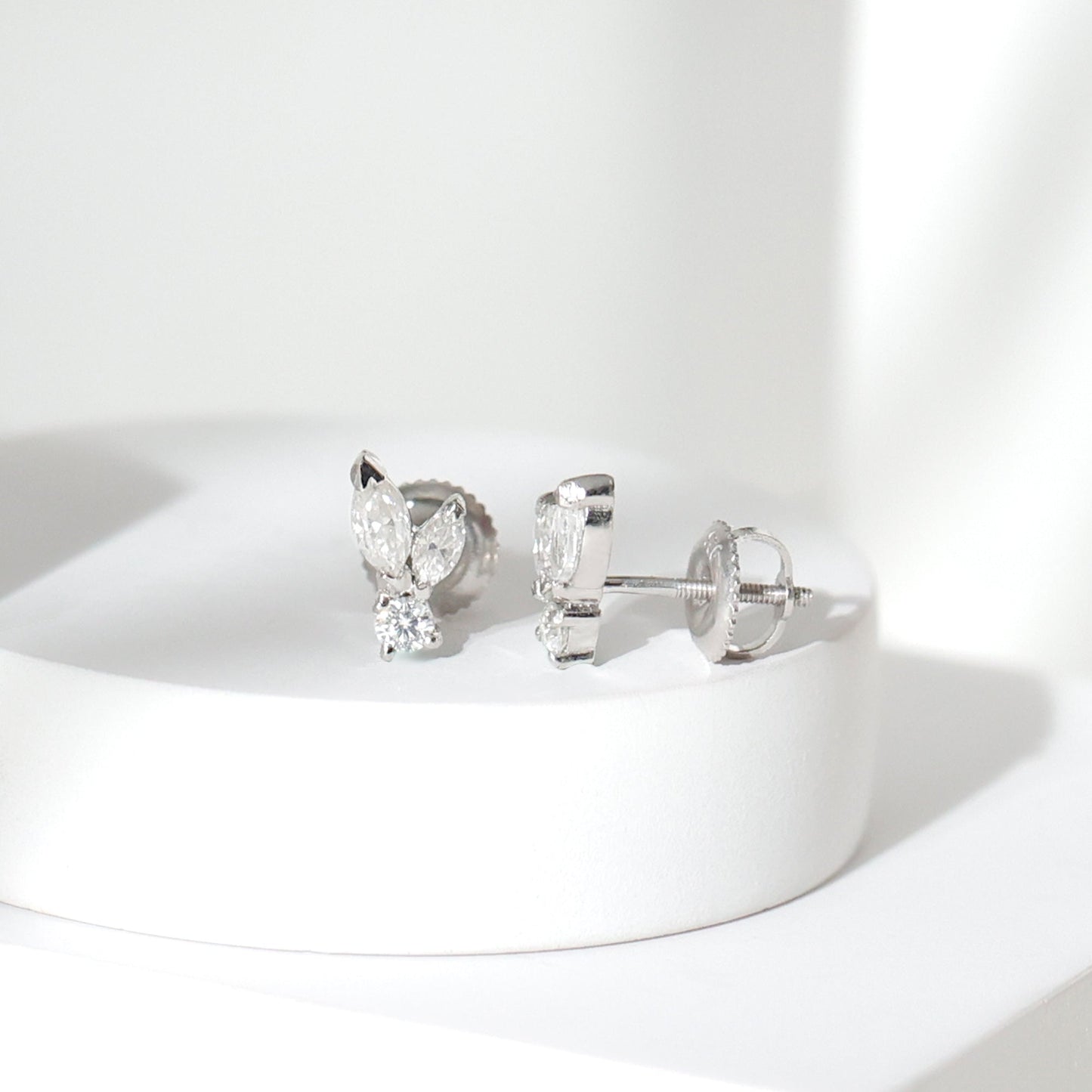 Certified Lab Grown Diamond Everyday Earrings With Screw Back