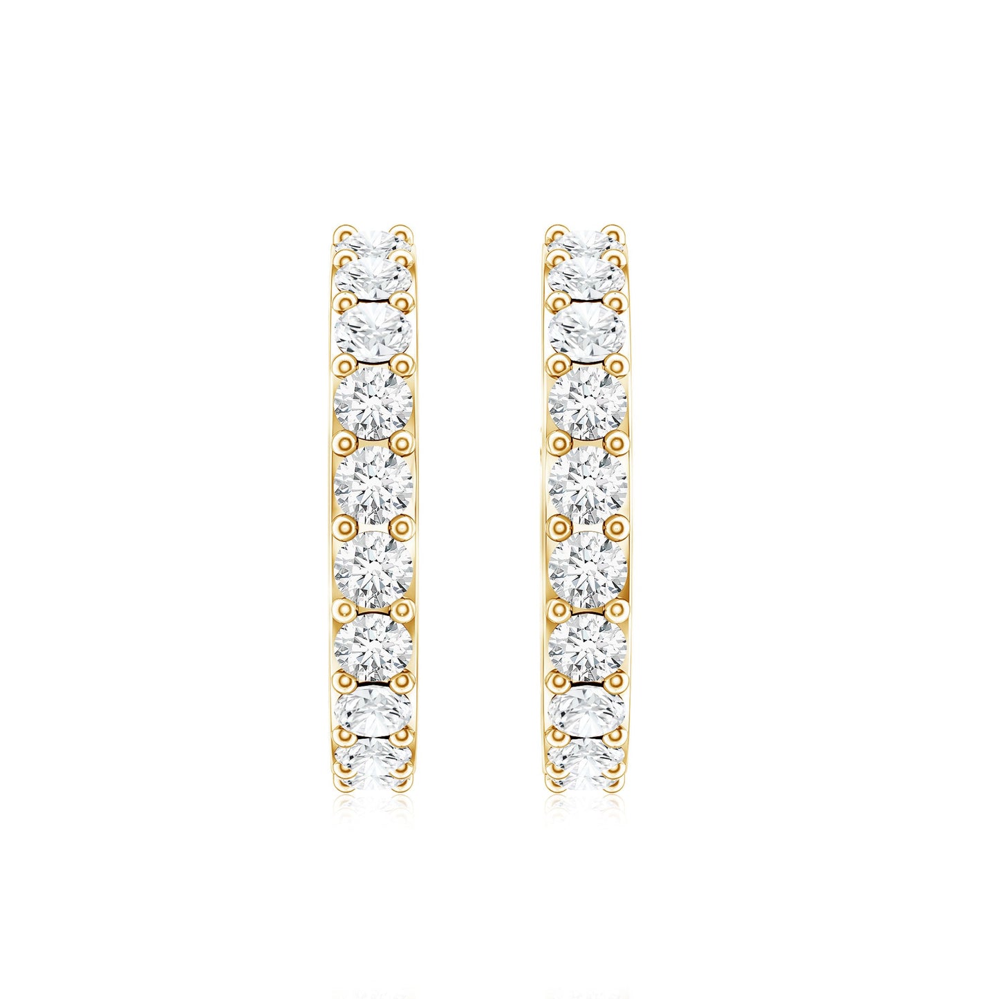 Certified Diamond Small Hoop Earrings