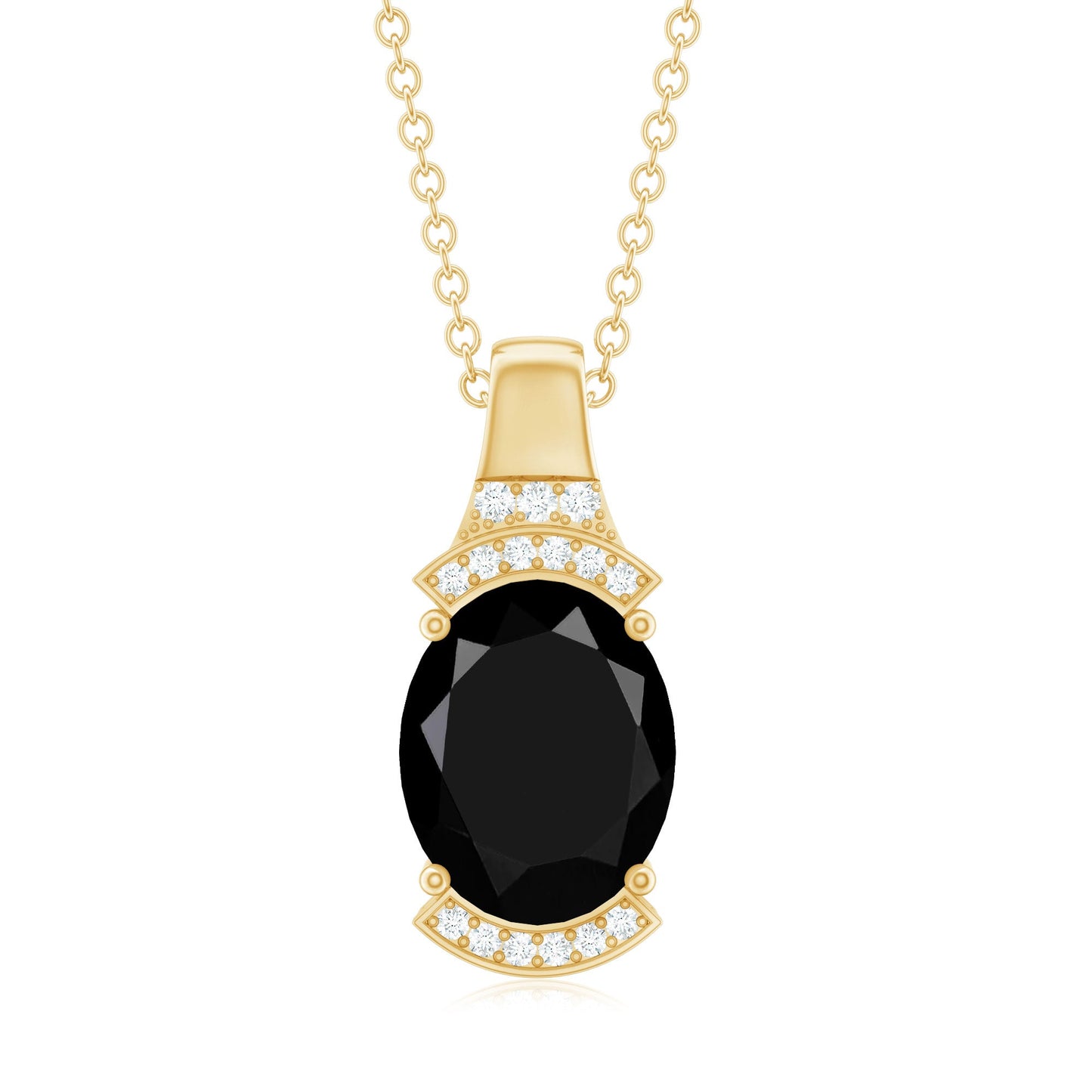 Certified 4.2 Carat Lab Grown Black and White Diamond Vintage Necklace