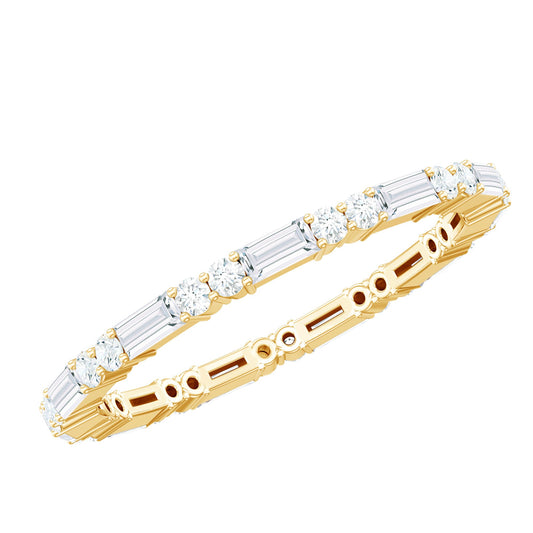 Certified Moissanite Stackable Enhancer Ring