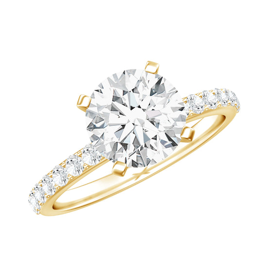 IGI Certified 3 Carat Lab Grown Diamond Statement Ring for Women