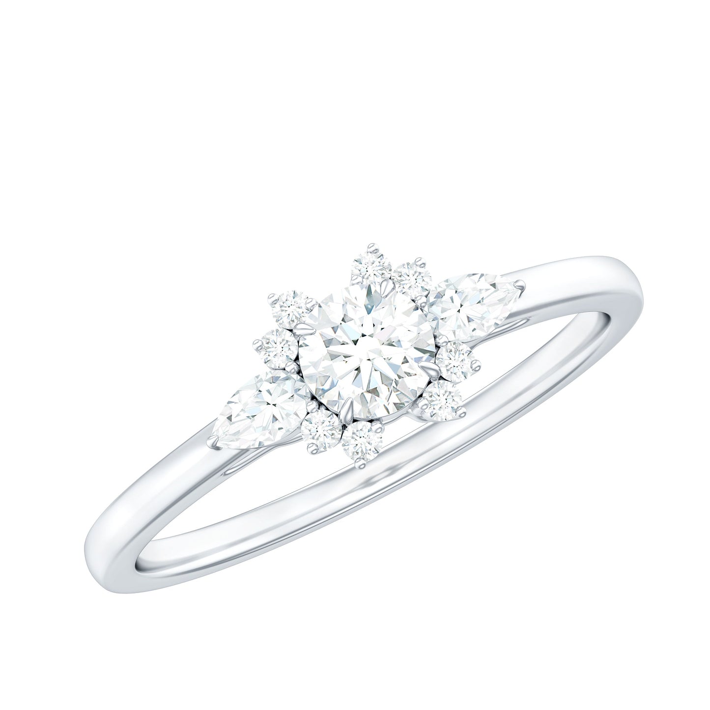 Natural Diamond Promise Ring with Certificate