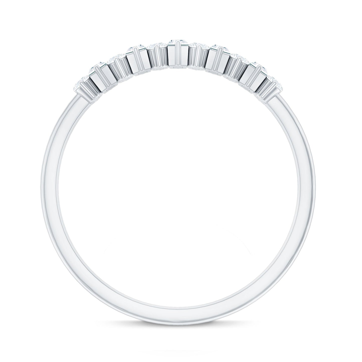Minimal Natural Diamond Anniversary Ring