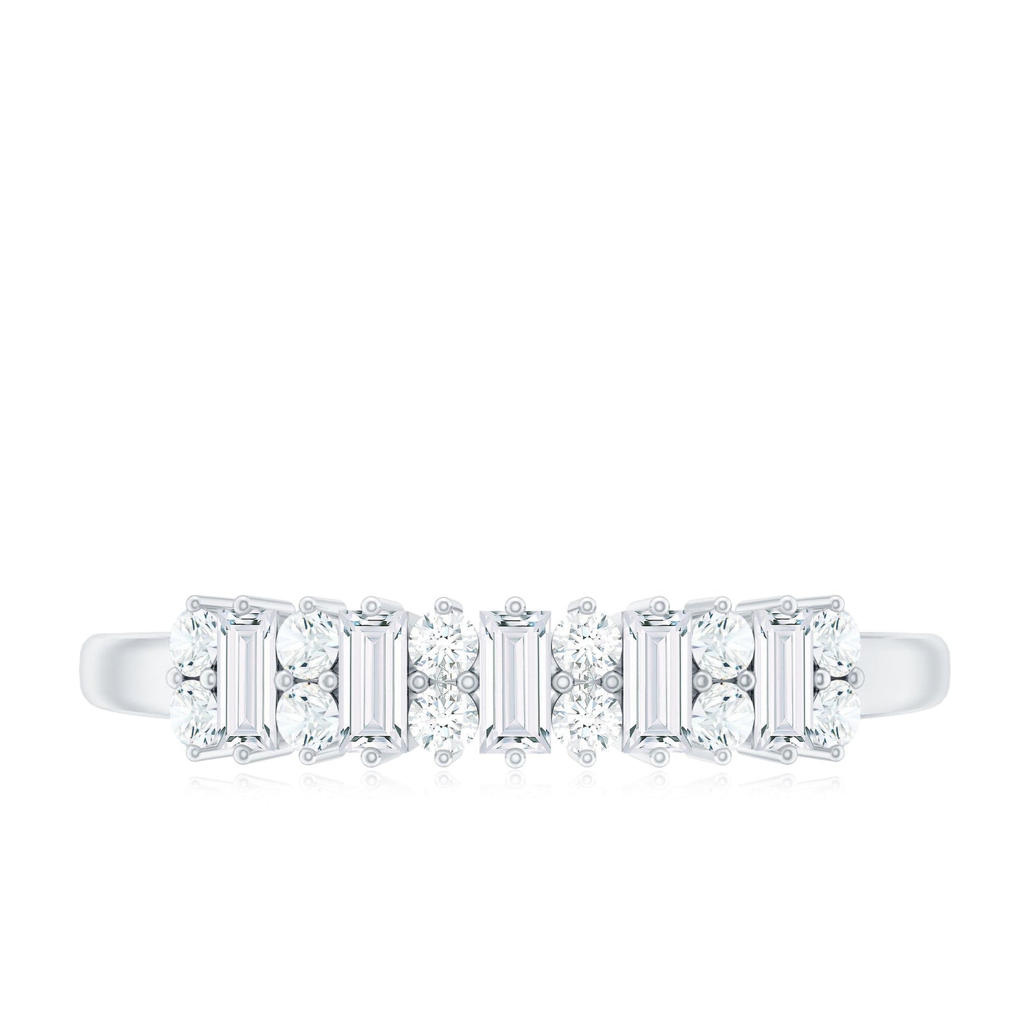 Minimal Natural Diamond Anniversary Ring