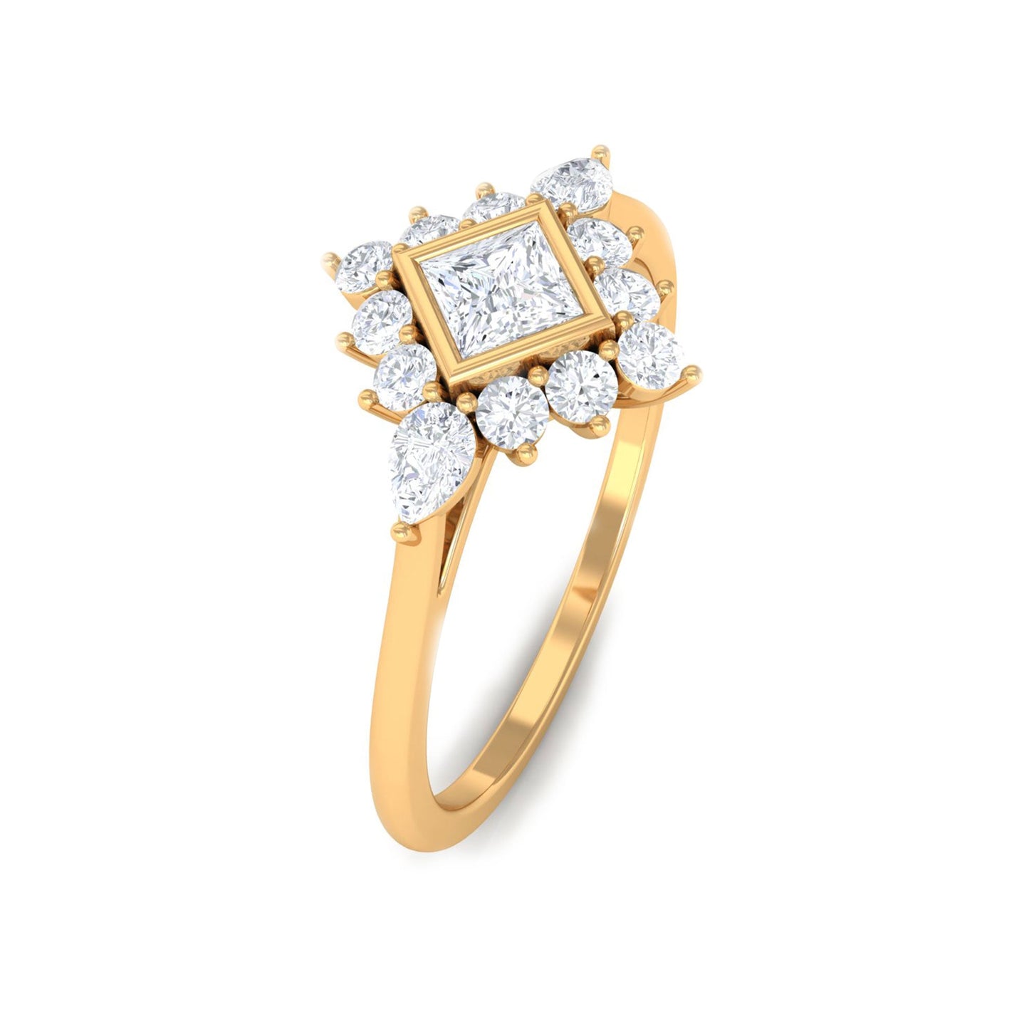 Designer Diamond Engagement Ring with Halo