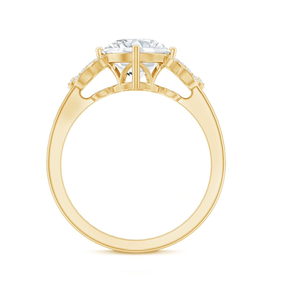 Certified 2 Carat Round Lab Grown Diamond Solitaire Engagement Ring