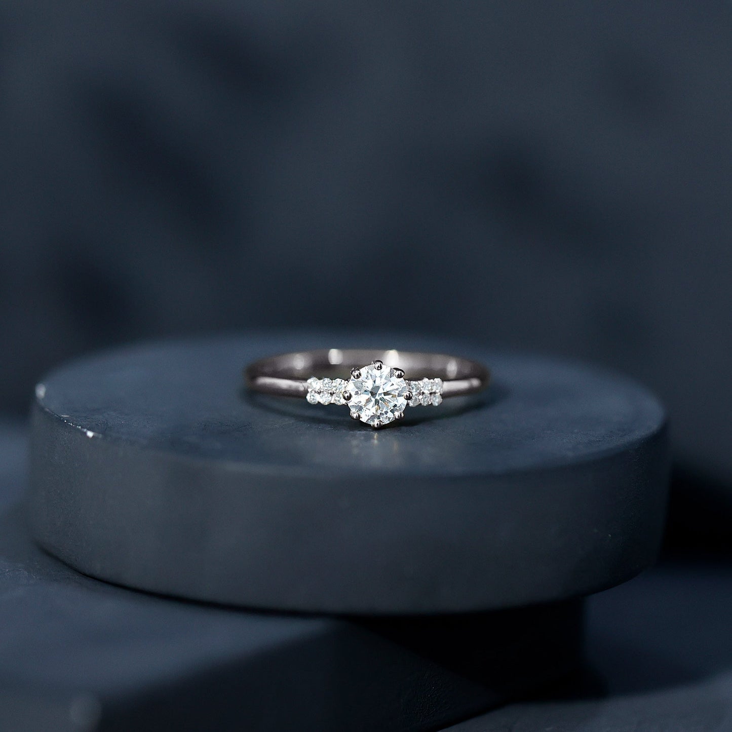 Certified 0.4 Carat Lab Grown Diamond Solitaire Promise Ring