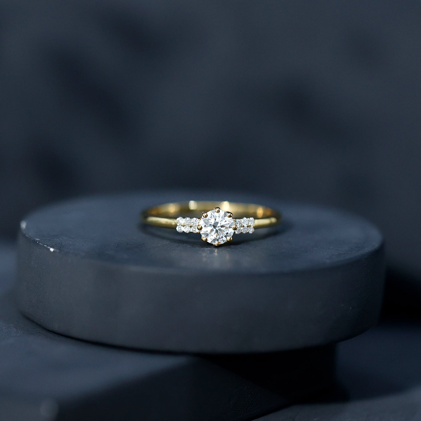 Certified 0.4 Carat Lab Grown Diamond Solitaire Promise Ring