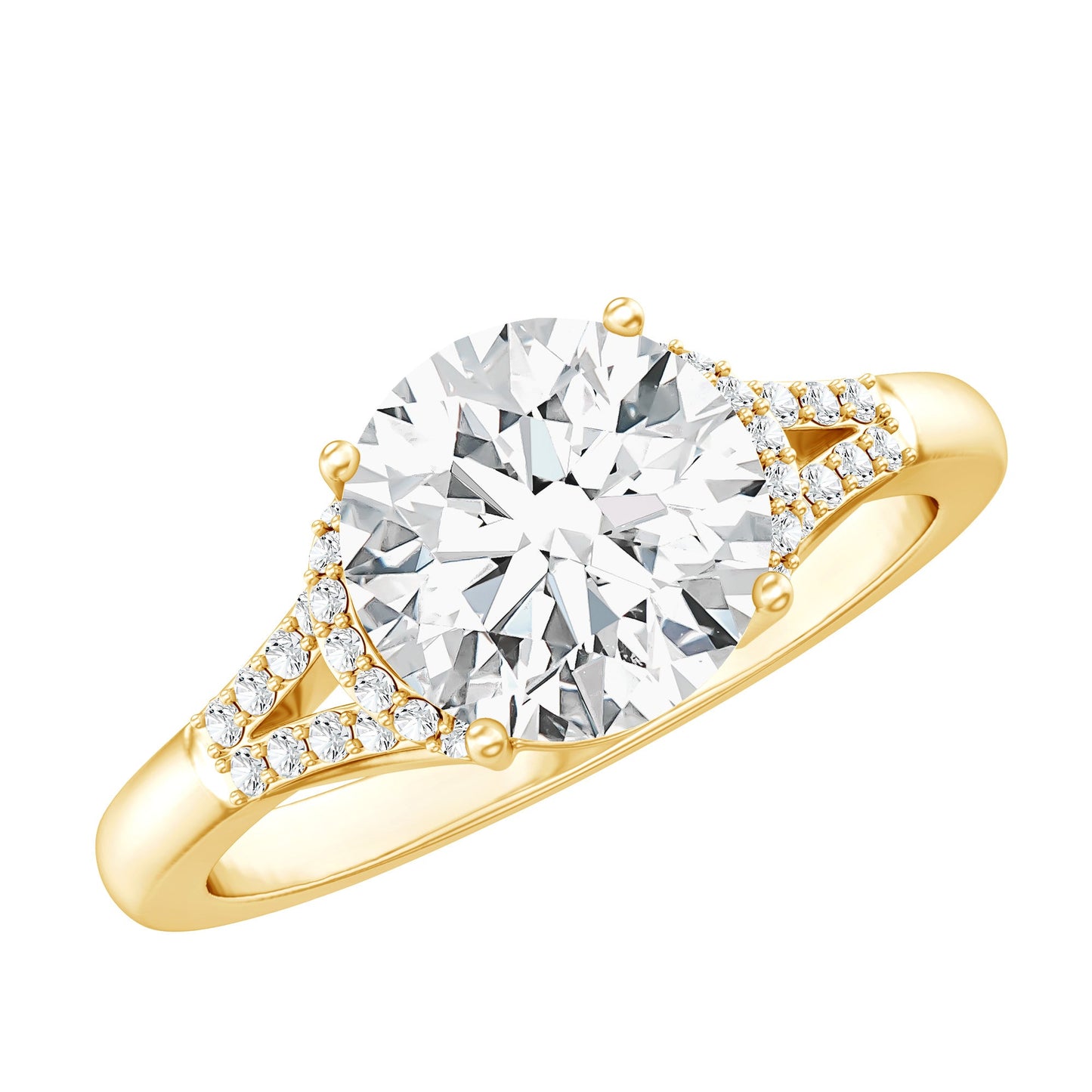 Certified 2 Carat Lab Grown Diamond Solitaire Engagement Ring for Her