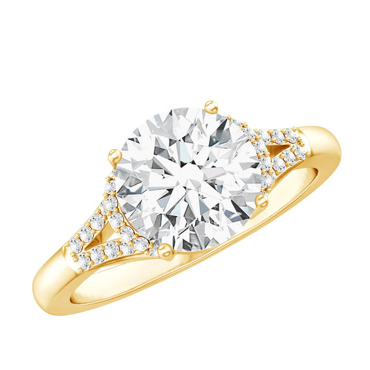 Certified 2 Carat Lab Grown Diamond Solitaire Engagement Ring for Her