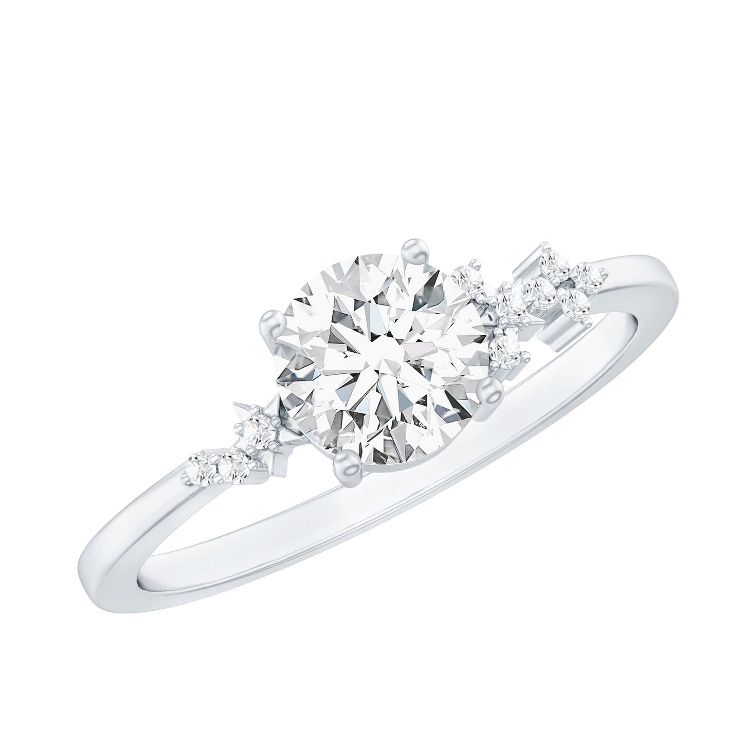 0.9 Carat Lab Grown Diamond Solitaire Engagement Ring