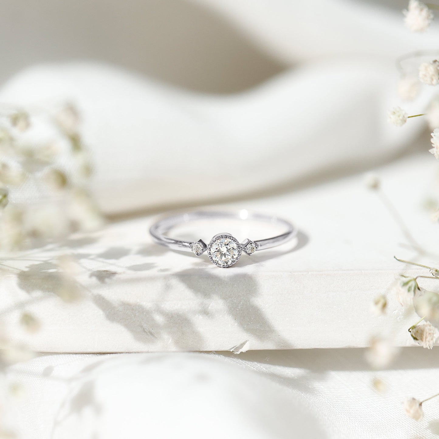 Certified Lab Grown Diamond Solitaire Promise Ring