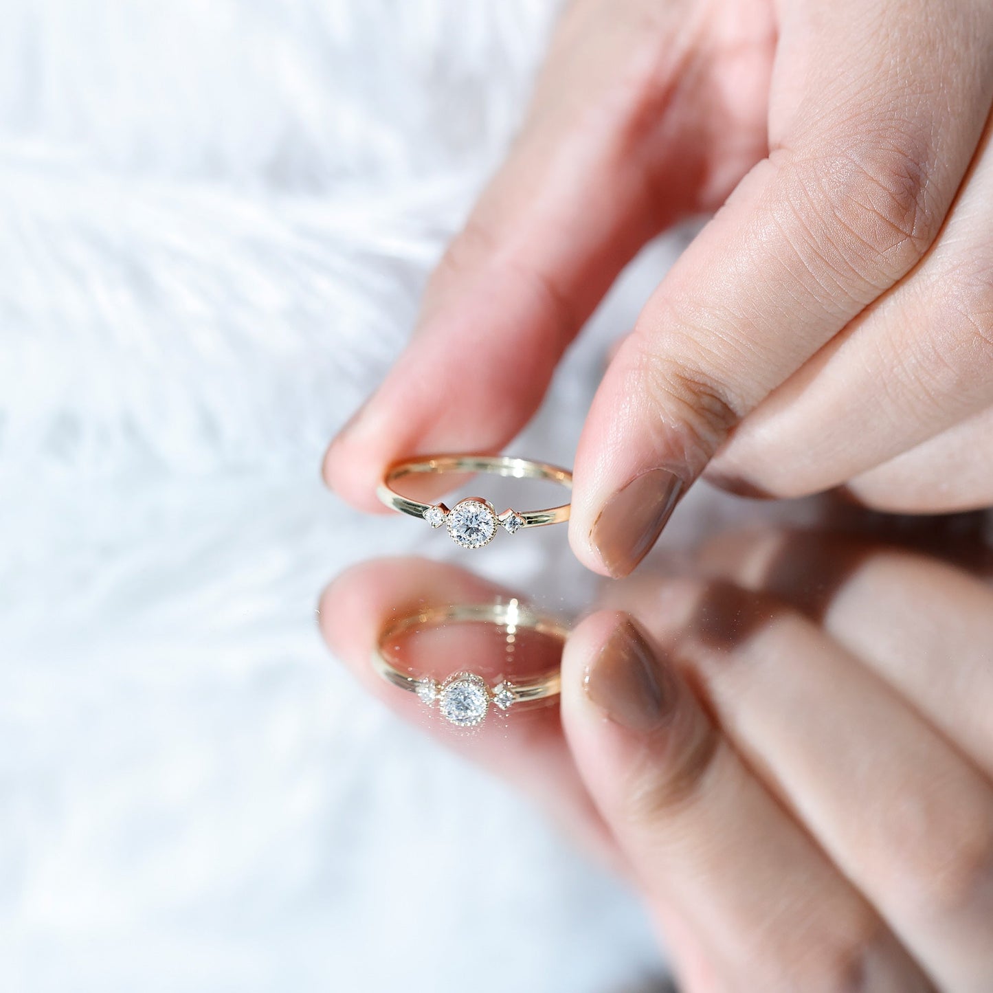 Certified Lab Grown Diamond Solitaire Promise Ring
