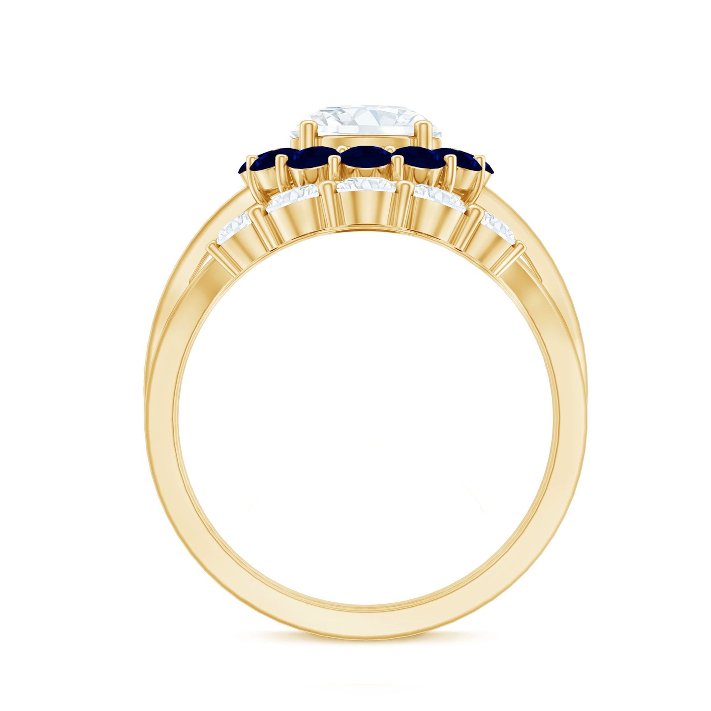 Certified 1.2 Carat Lab Grown Diamond Engagement Ring with Enhancer