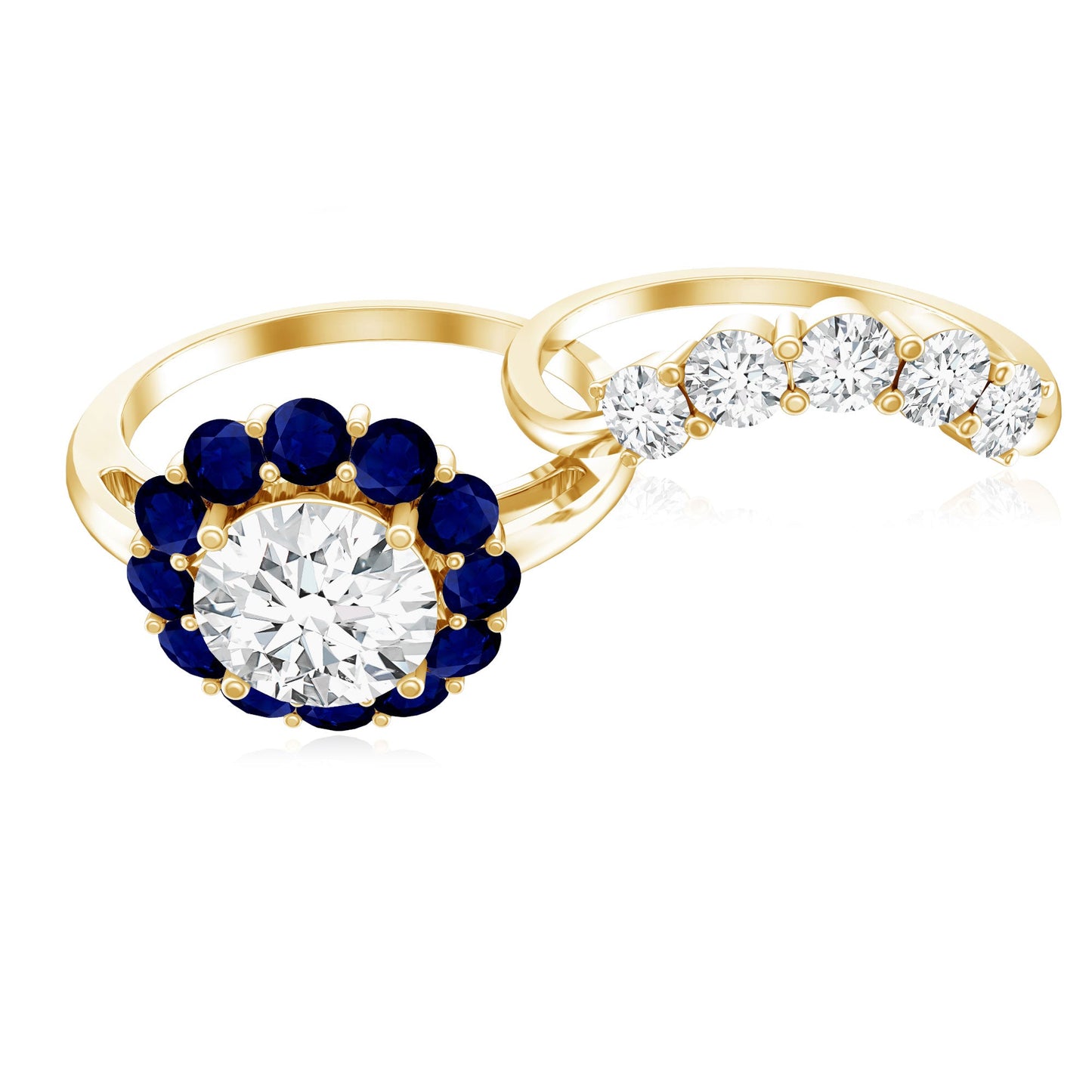 Certified 1.2 Carat Lab Grown Diamond Engagement Ring with Enhancer