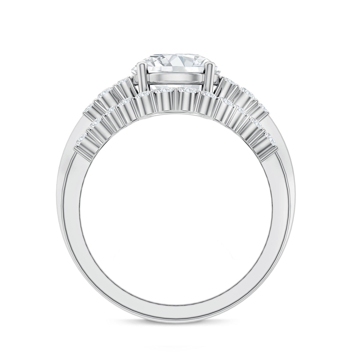 2 Carat IGI Certified Lab Grown Diamond Engagement Ring with Wedding Band
