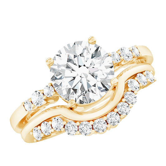 2 Carat IGI Certified Lab Grown Diamond Engagement Ring with Wedding Band