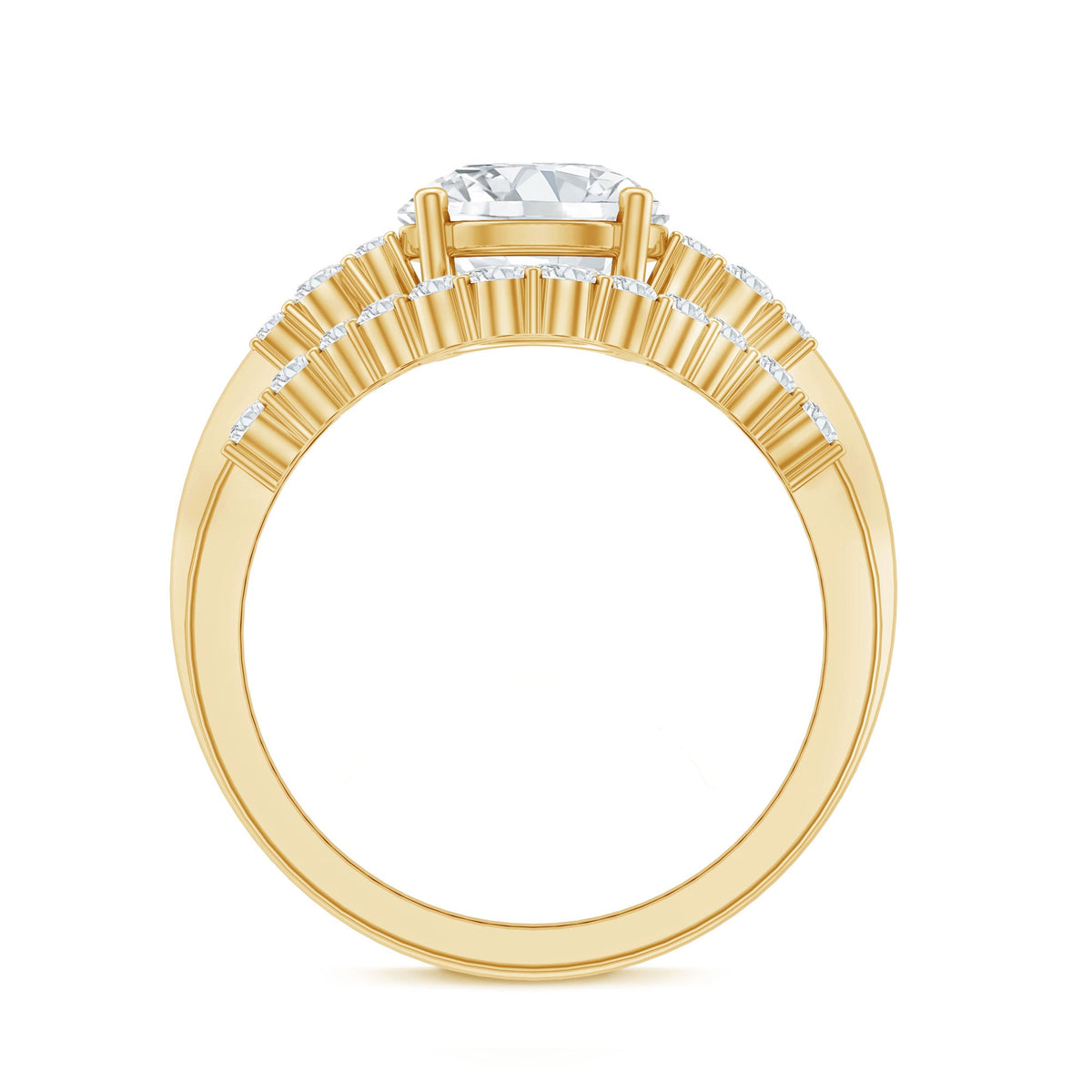 2 Carat IGI Certified Lab Grown Diamond Engagement Ring with Wedding Band