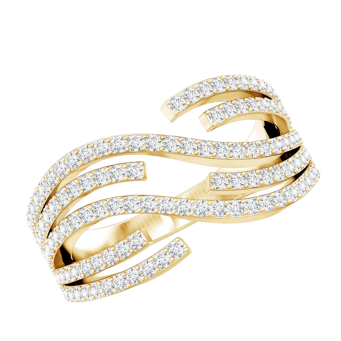 Certified Lab Grown Diamond Wide Wedding Band