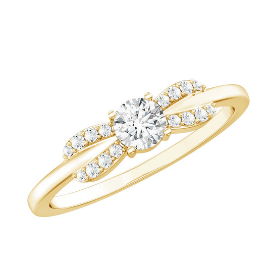Certified Lab Grown Diamond Minimalist Promise Ring For Women