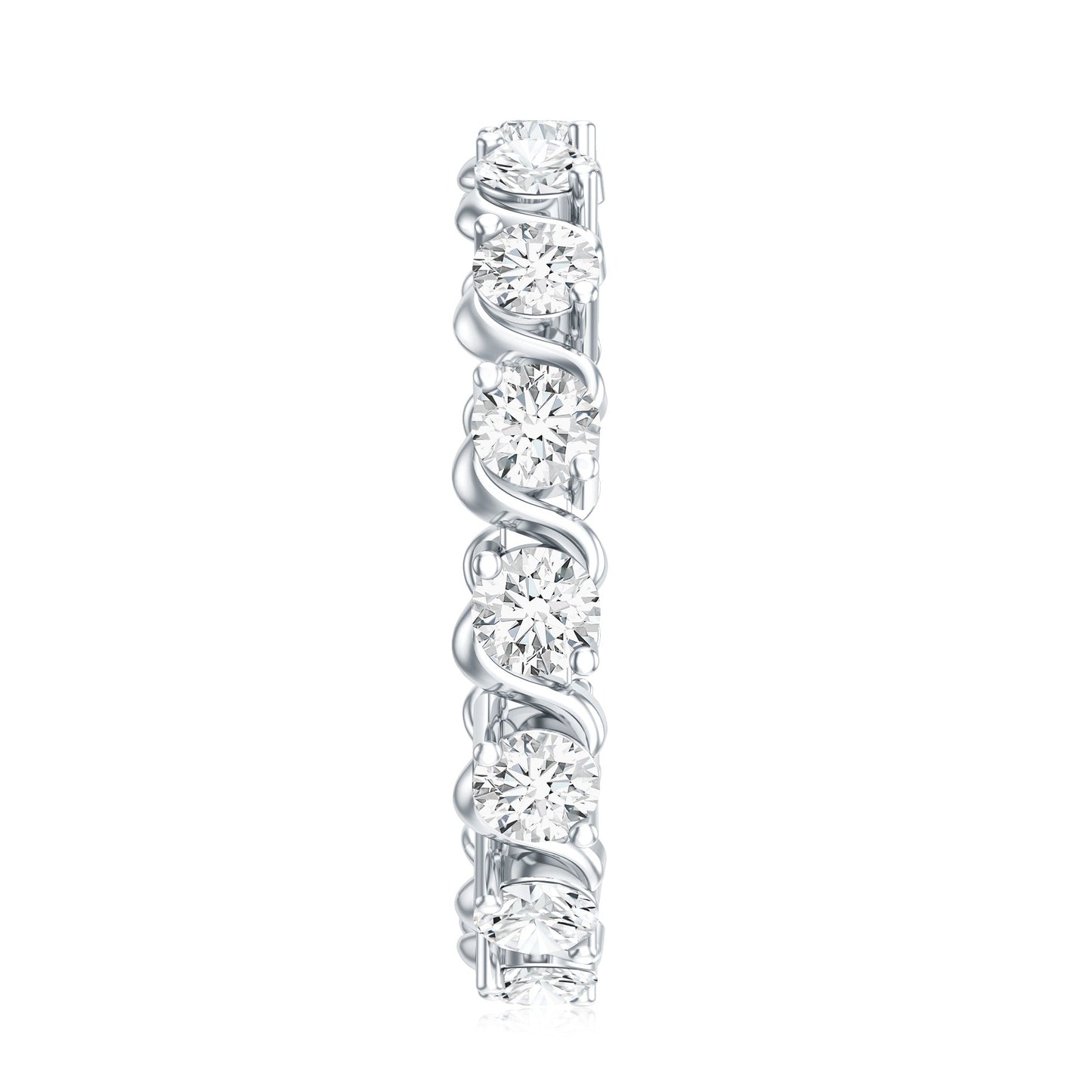 Certified Lab Grown Diamond Eternity Wedding Band