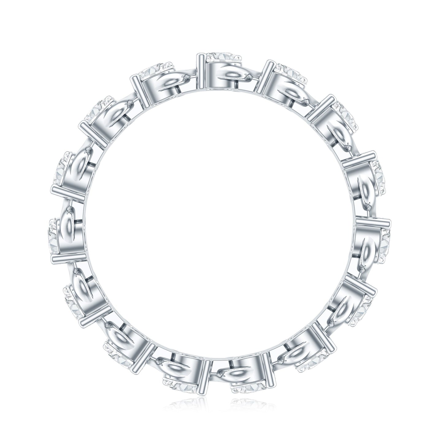 Certified Lab Grown Diamond Eternity Wedding Band