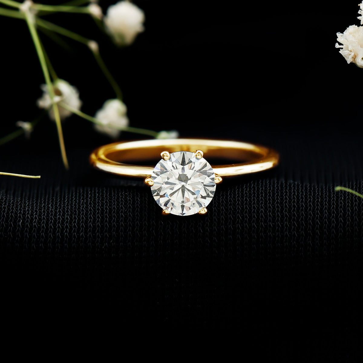 1 Carat Lab Grown Diamond Solitaire Engagement Ring with IGI Certificate