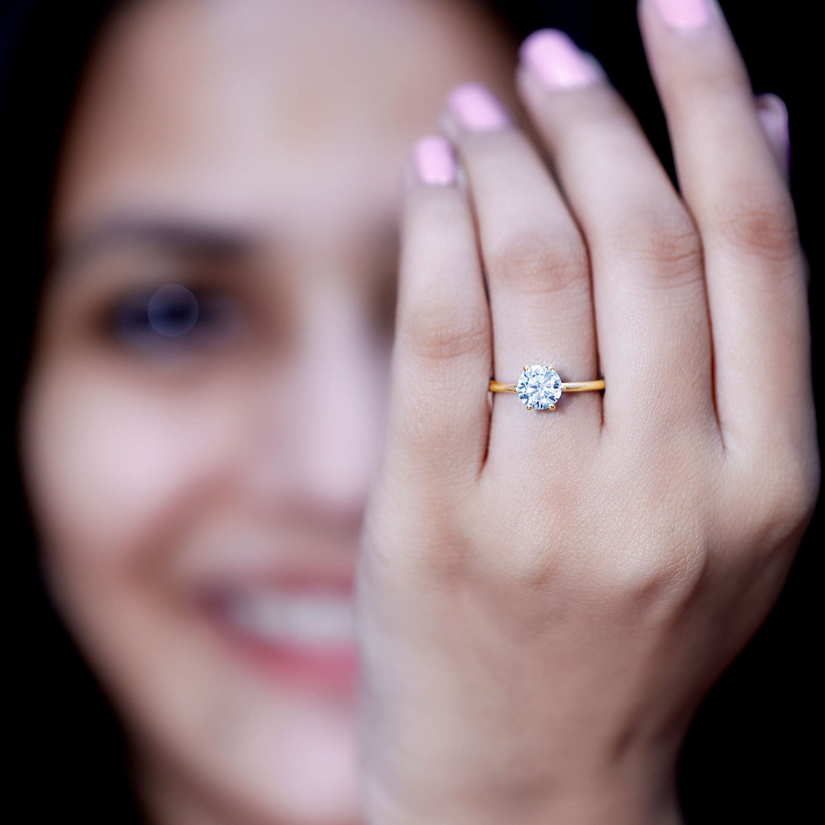 1 Carat Lab Grown Diamond Solitaire Engagement Ring with IGI Certificate