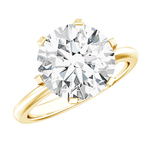 IGI Certified 5 Carat Lab Grown Diamond Solitaire Engagement Ring