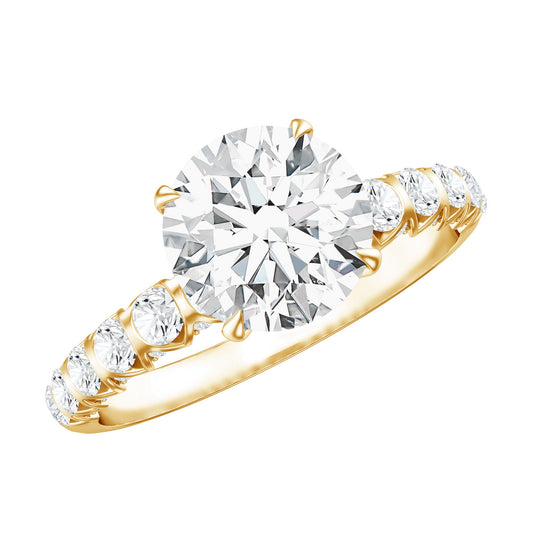 2 Carat Lab Grown Diamond Round Engagement Ring with IGI Certificate