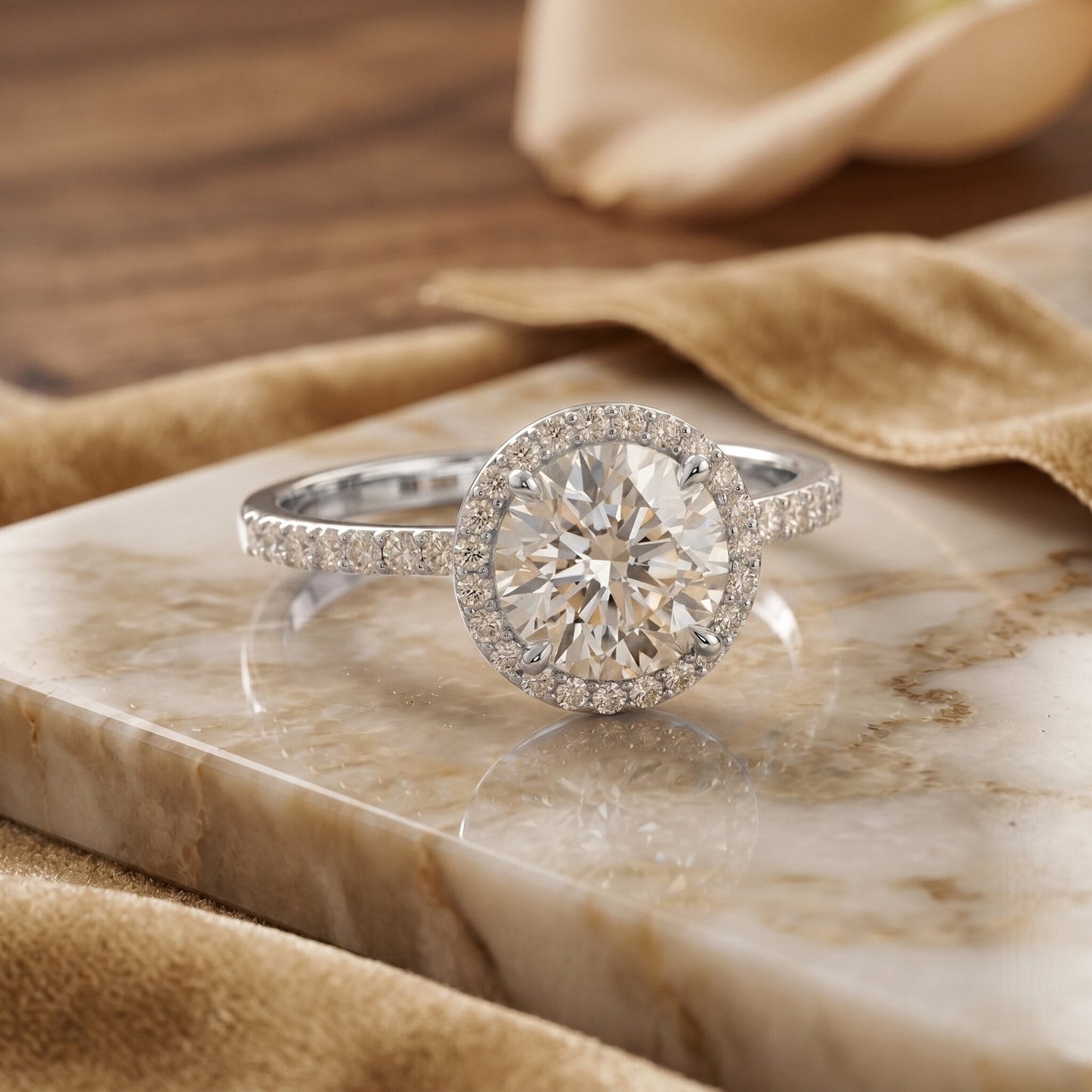 3 Carat IGI Certified Lab Grown Diamond Engagement Ring