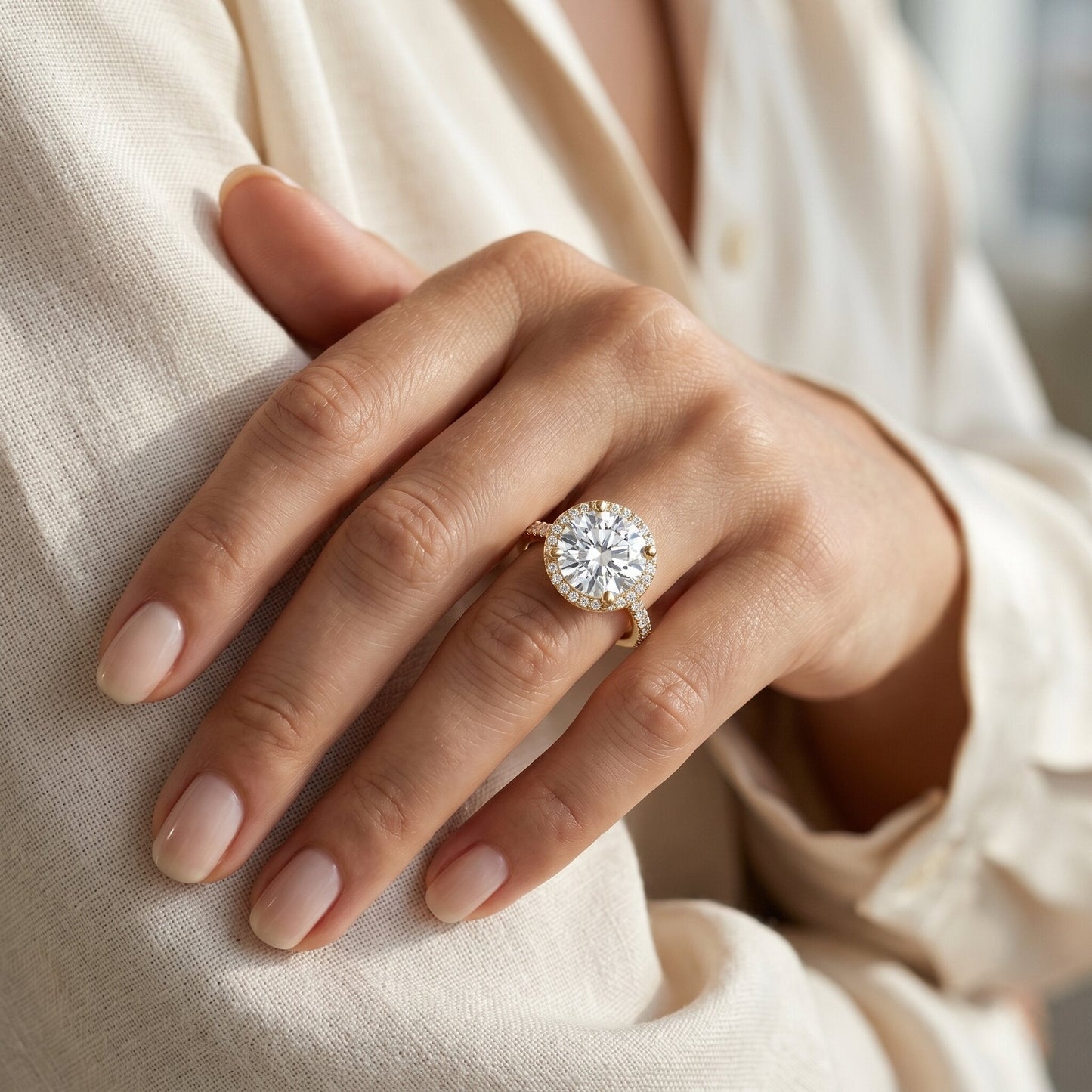 4 Carat Lab Grown Diamond Cocktail Engagement Ring with IGI Certificate
