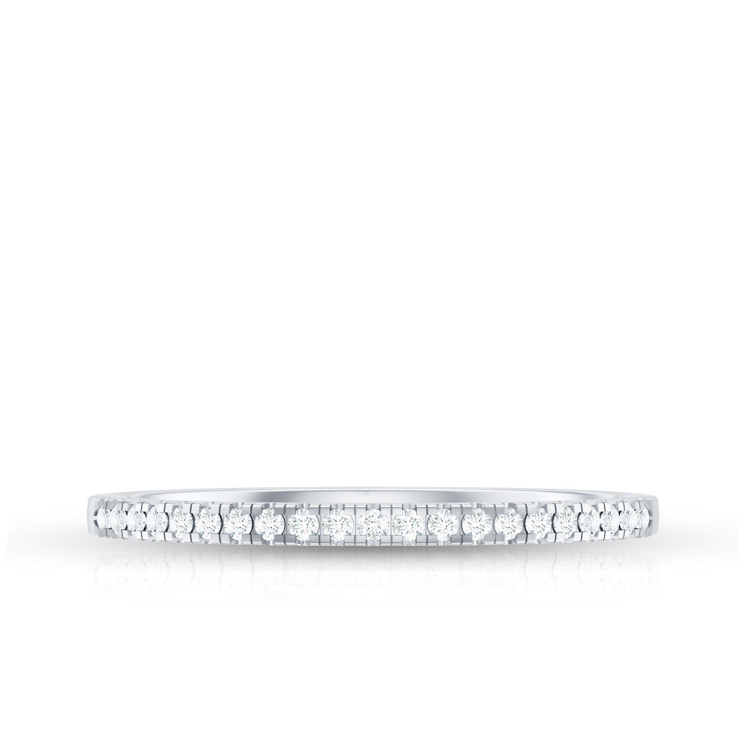 Natural Diamond Minimal Stackable Band Ring