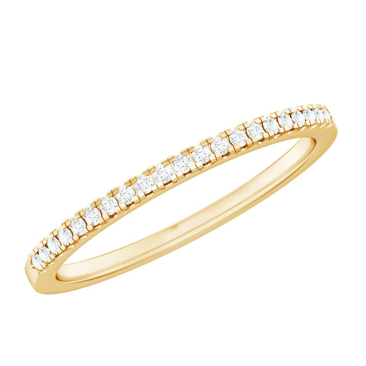 Natural Diamond Minimal Stackable Band Ring