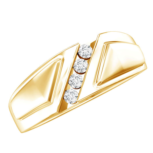 Lab Grown Diamond Mens Wide Wedding Band