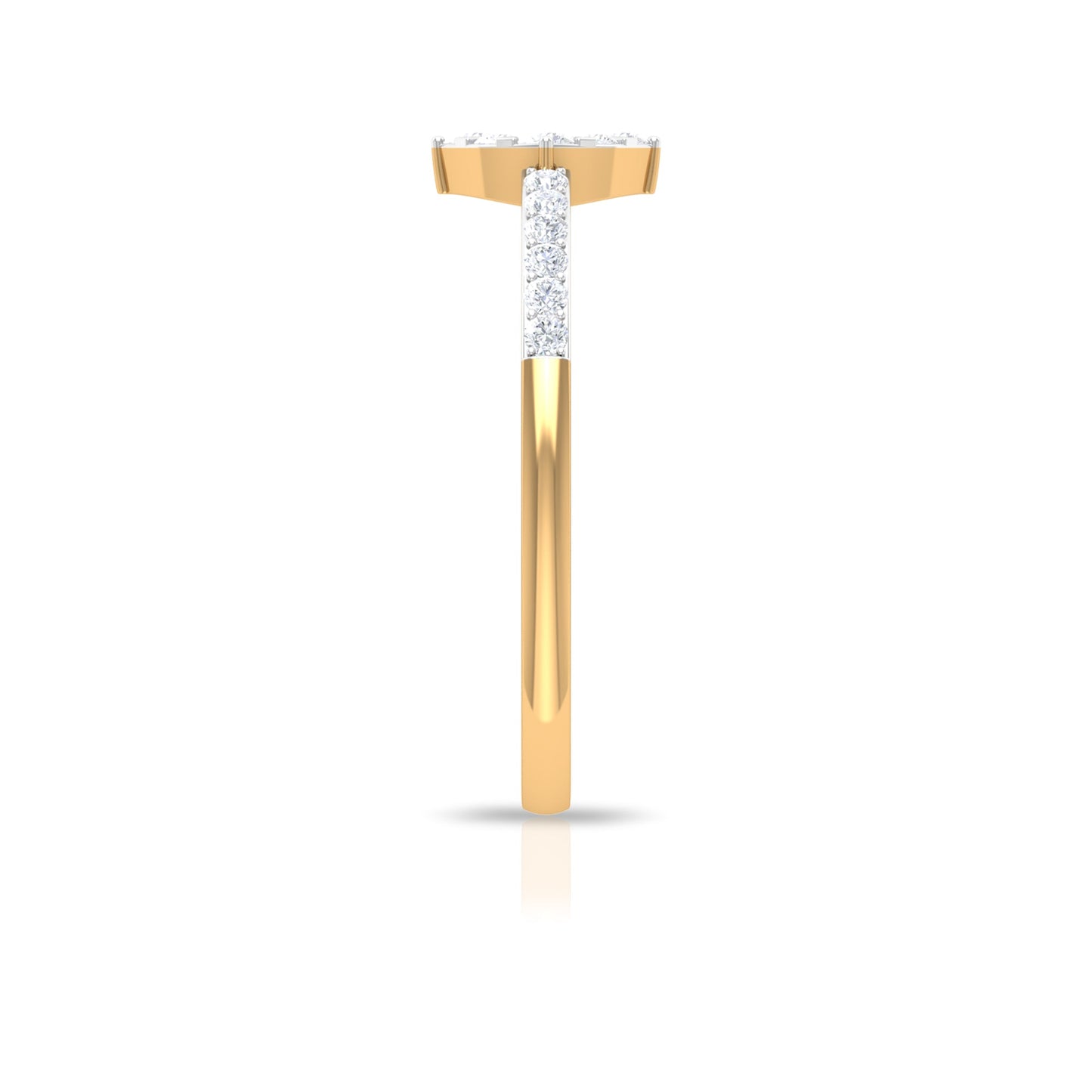 Certified Diamond Engagement Ring in Illusion Setting