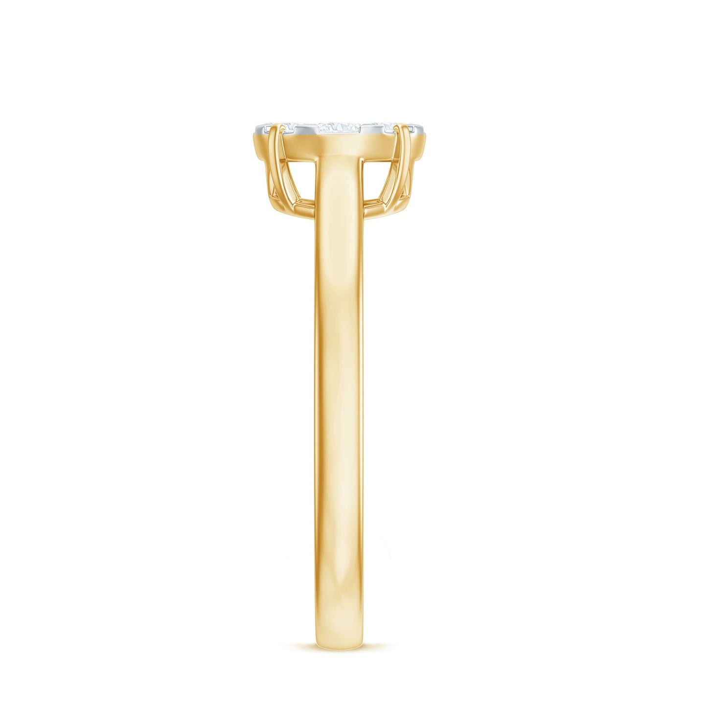 Natural Diamond Promise Ring in Illusion Set