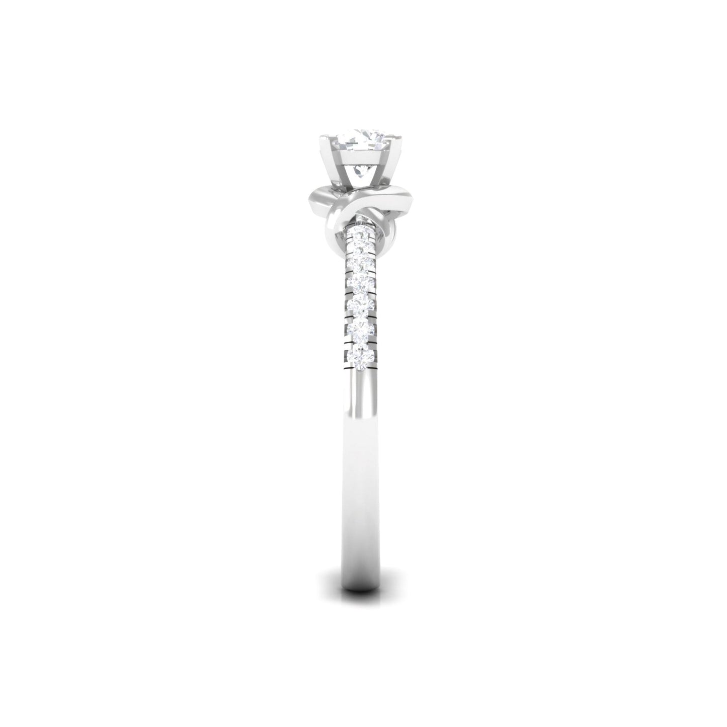 Genuine Diamond Promise Ring for Proposal