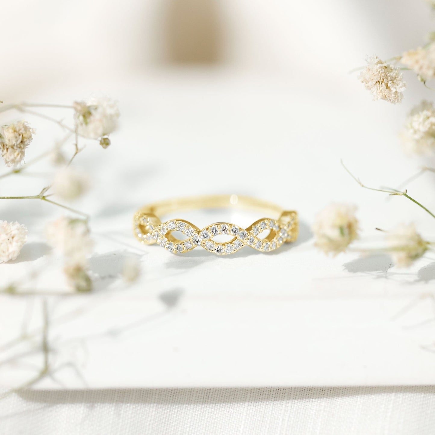 Certified Diamond Infinity Eternity Band