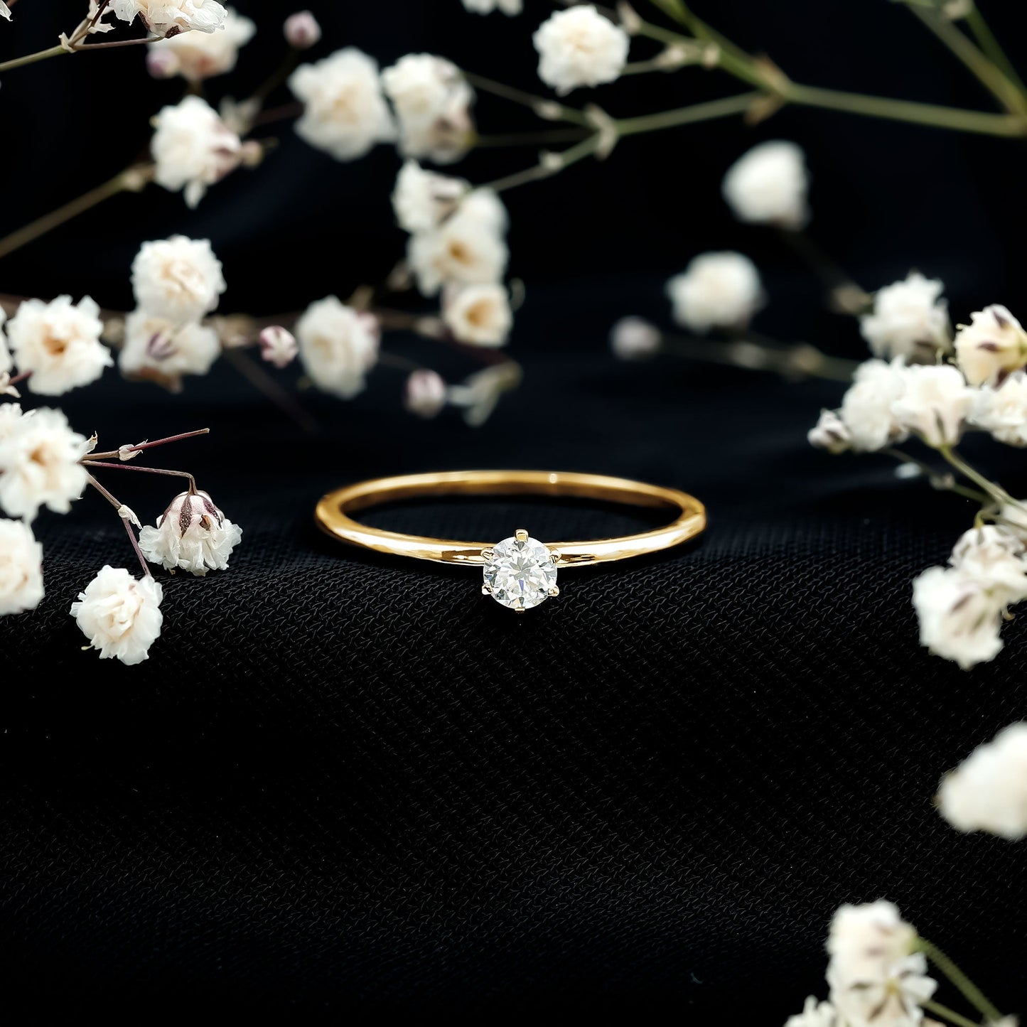 Peg Head Set Diamond Promise Ring for her