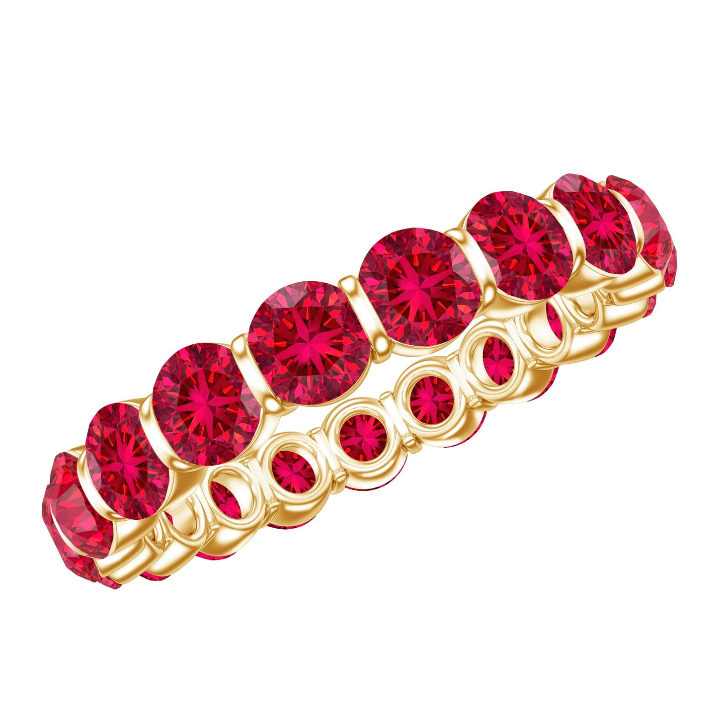 Bar Set Lab Created Ruby Full Eternity Ring
