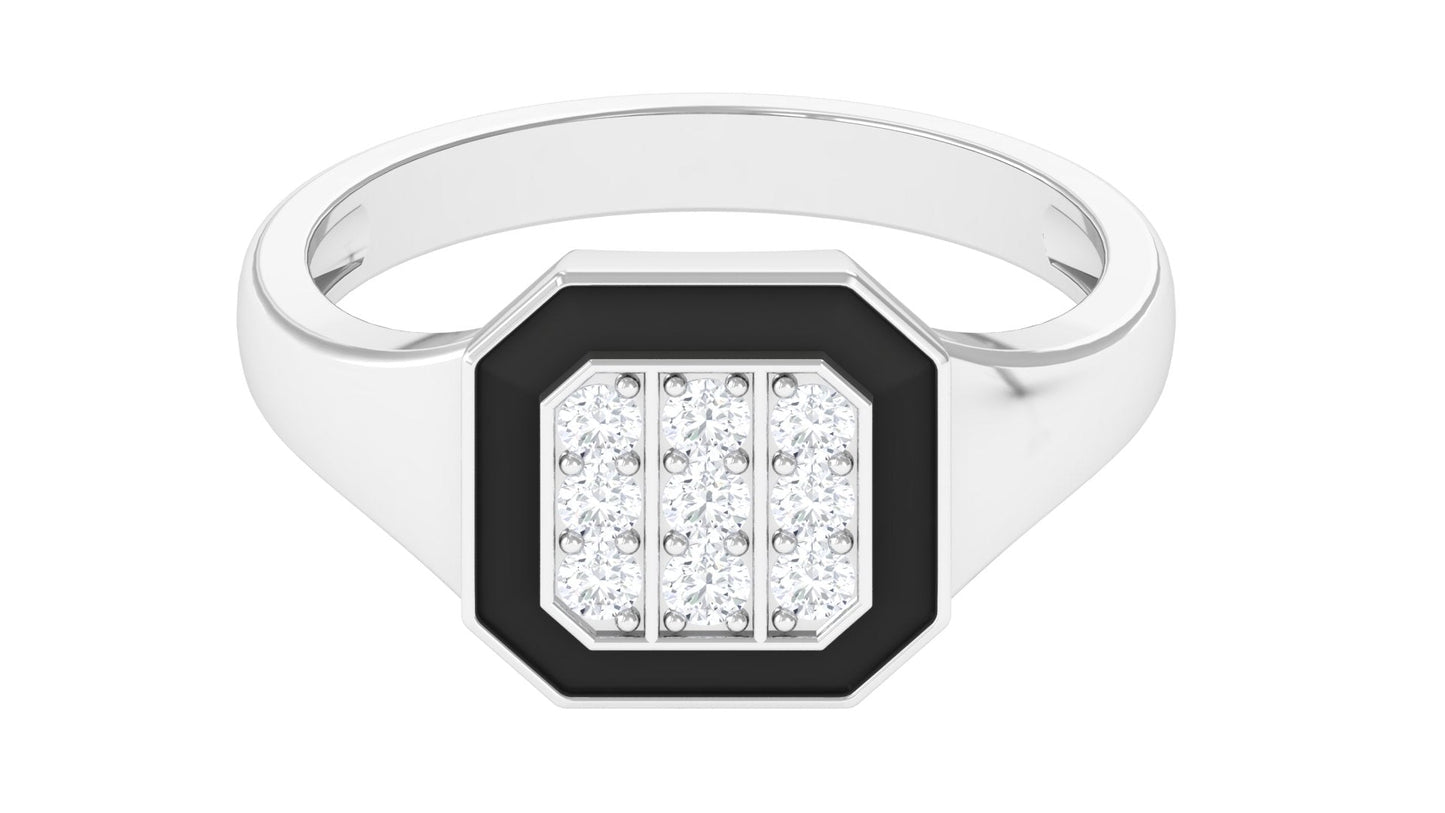 Vintage Style Diamond Engagement Ring for Men