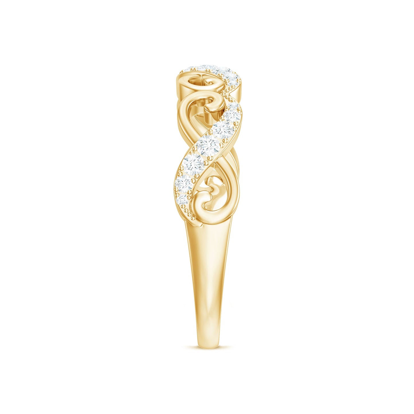 Certified Diamond Infinity Band Ring