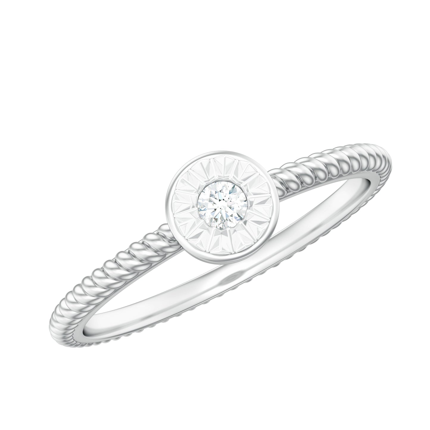 Illusion Set Diamond Promise Ring