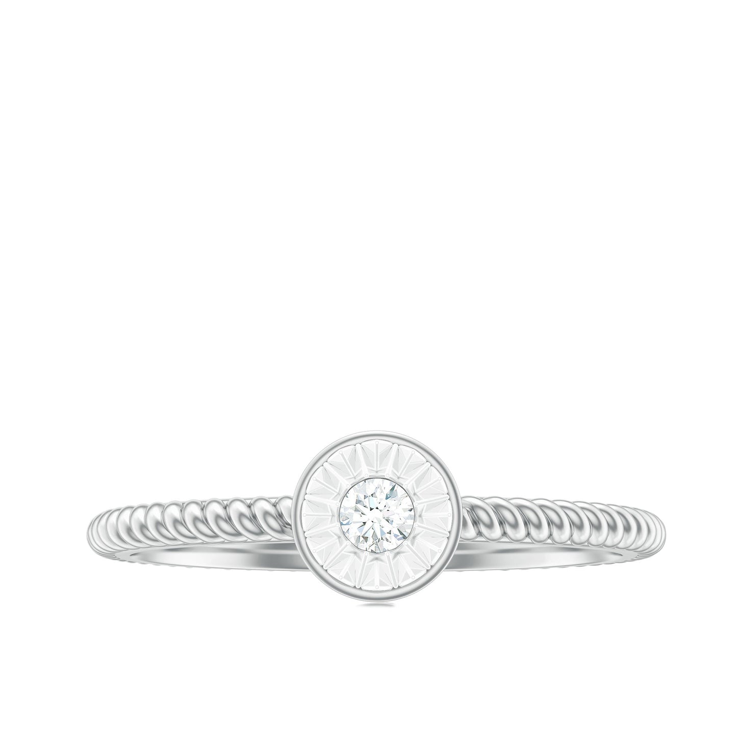 Illusion Set Diamond Promise Ring