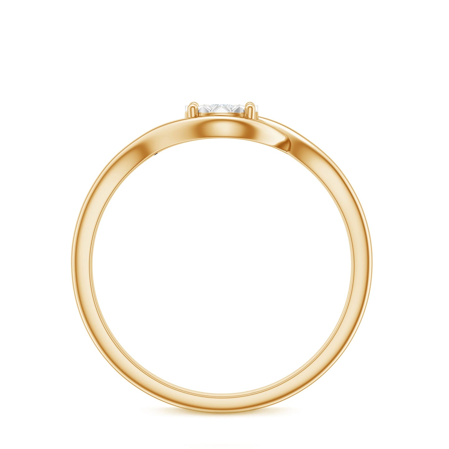 Certified Real Diamond Minimal Promise Ring for Women