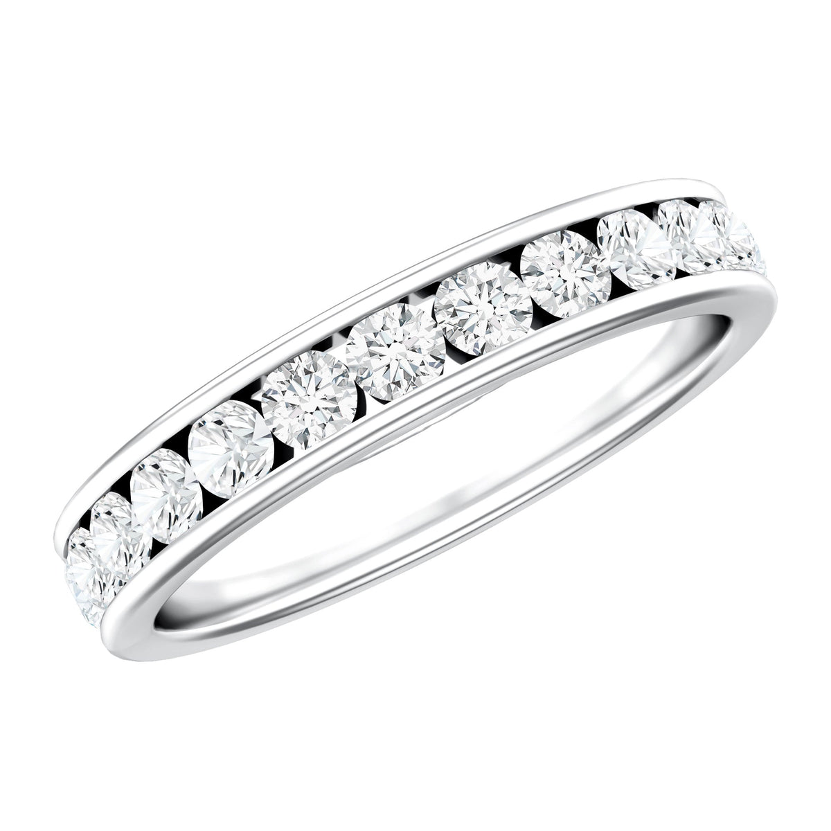 Certified Lab Grown Diamond Eternity Ring in Channel Set