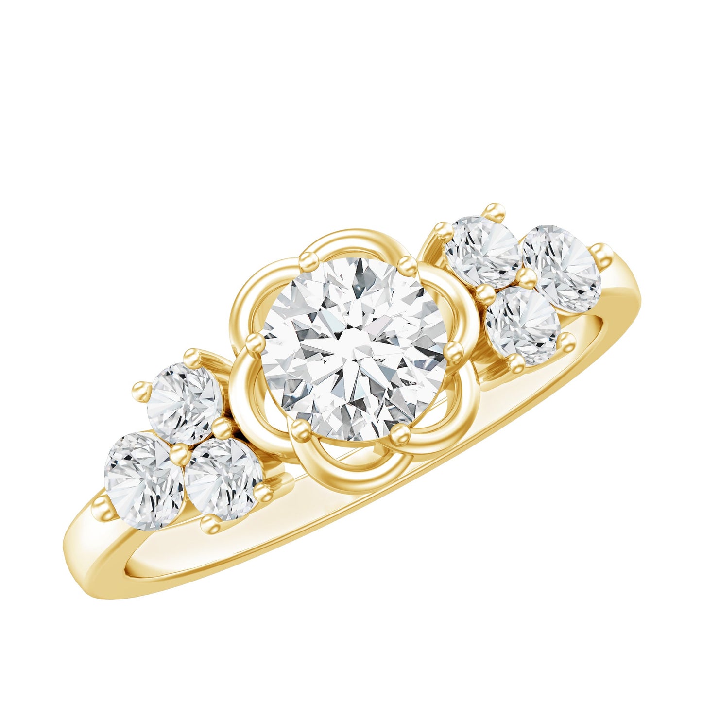 Certified 0.9 Carat Lab Grown Diamond Engagement Ring