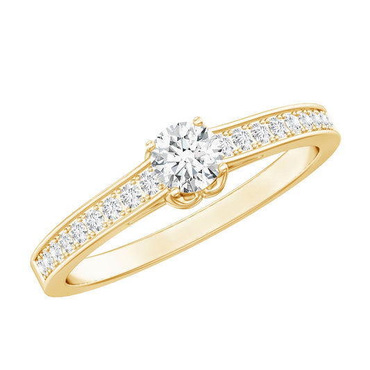 Certified Lab Grown Diamond Minimalistic Engagement Ring